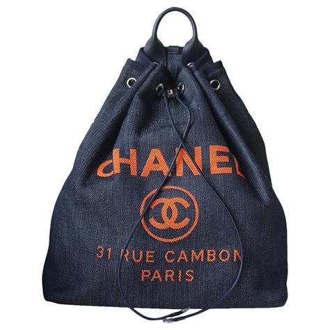 canvas drawstring backpack chanel|chanel gabrielle backpack price 2022.